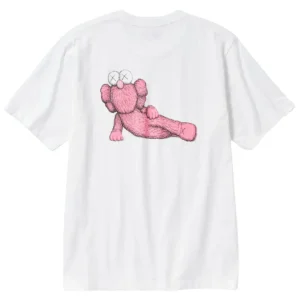 KAWS UT Graphic T-Shirt White Pink