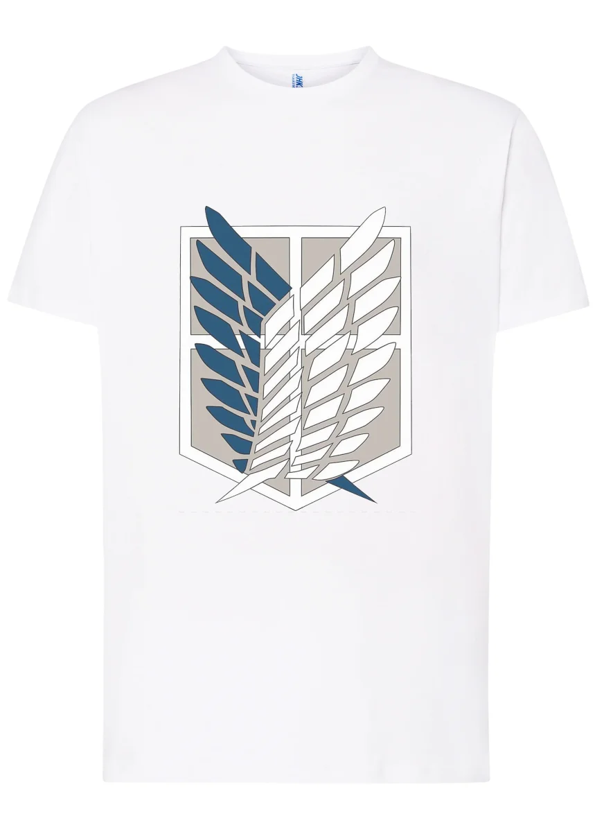 Attack on Titan Manga Anime Fumetti 6000-2 T-shirt Urban Men Uomo 100% Cotone Pettinato JK - immagine 3