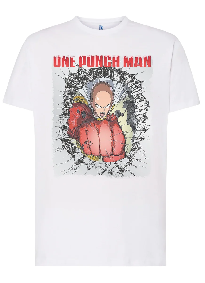 One Punch Man Manga Anime Fumetti 6002 T-shirt Urban Men Uomo 100% Cotone Pettinato JK - immagine 6
