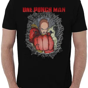 One Punch Man Manga Anime Fumetti 6002 T-shirt Urban Men Uomo 100% Cotone Pettinato JK