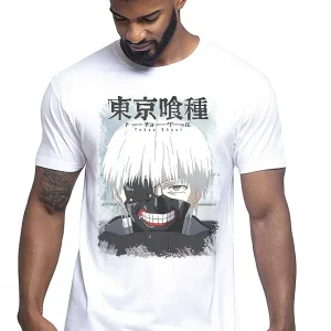 Tokyo Ghoul Manga Anime Fumetti 6003-2 Anime Fumetti 6001 T-shirt Urban Men Uomo 100% Cotone Pettinato JK