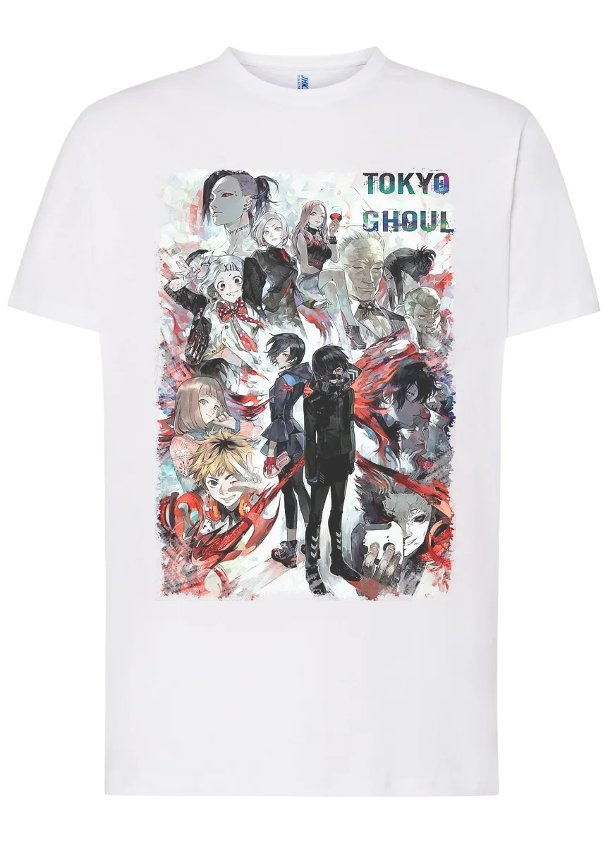 Tokyo Ghoul 4 Manga Anime Fumetti 6003-4 T-shirt Urban Men Uomo 100% Cotone Pettinato JK - immagine 5