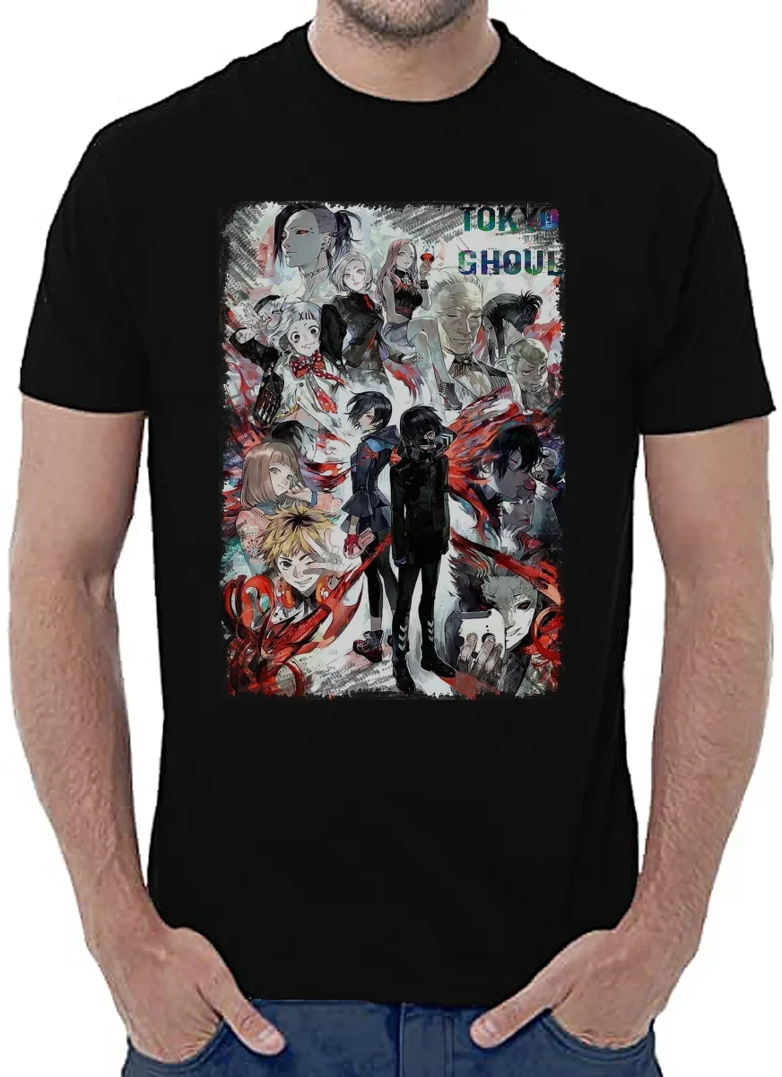 Tokyo Ghoul 4 Manga Anime Fumetti 6003-4 T-shirt Urban Men Uomo 100% Cotone Pettinato JK - immagine 3