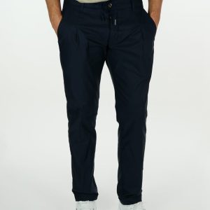 PANTALONE IN GABARDINA LEGGERA CON COULISSE