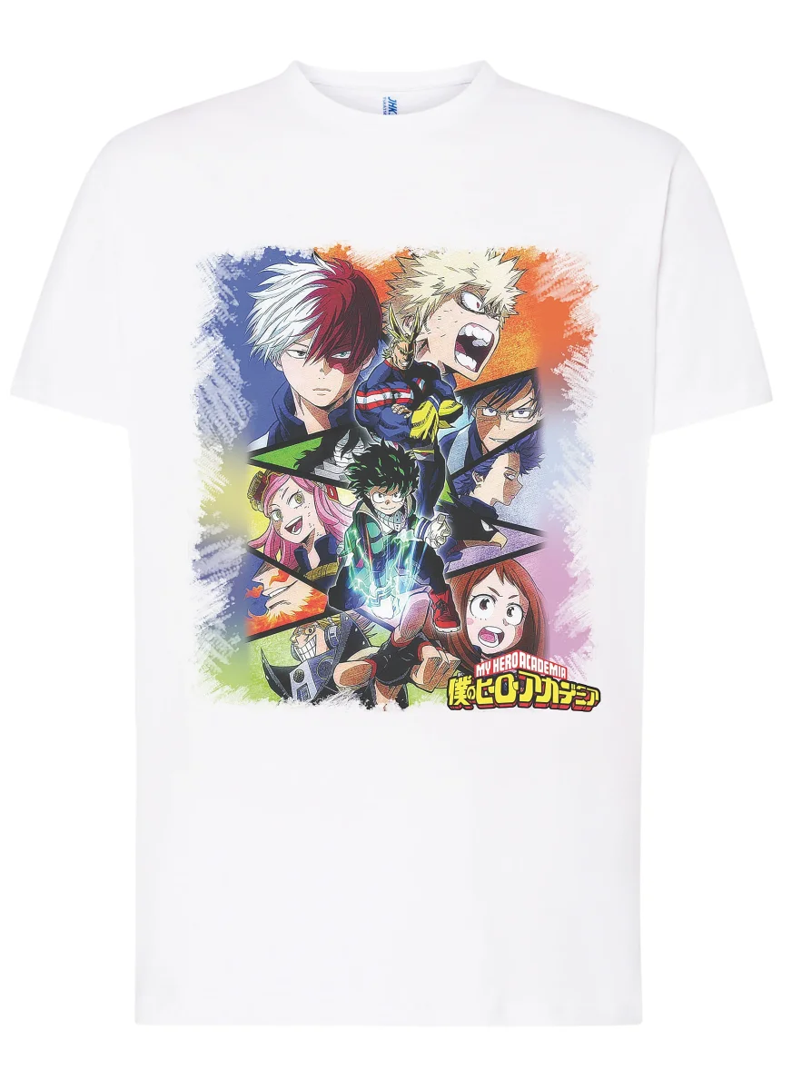 Boku no Hero Academia Manga Anime Fumetti 6005-3 T-shirt Urban Men Uomo 100% Cotone Pettinato JK - immagine 5
