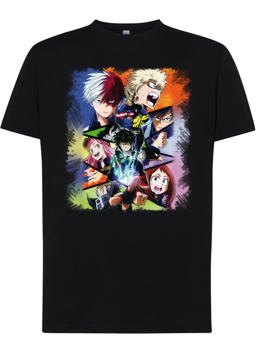 Boku no Hero Academia Manga Anime Fumetti 6005-3 T-shirt Urban Men Uomo 100% Cotone Pettinato JK - immagine 6