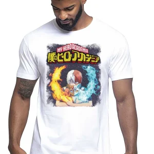 Tododoroki Vulpis Manga Anime Fumetti 6005-8 T-shirt Urban Men Uomo 100% Cotone Pettinato JK