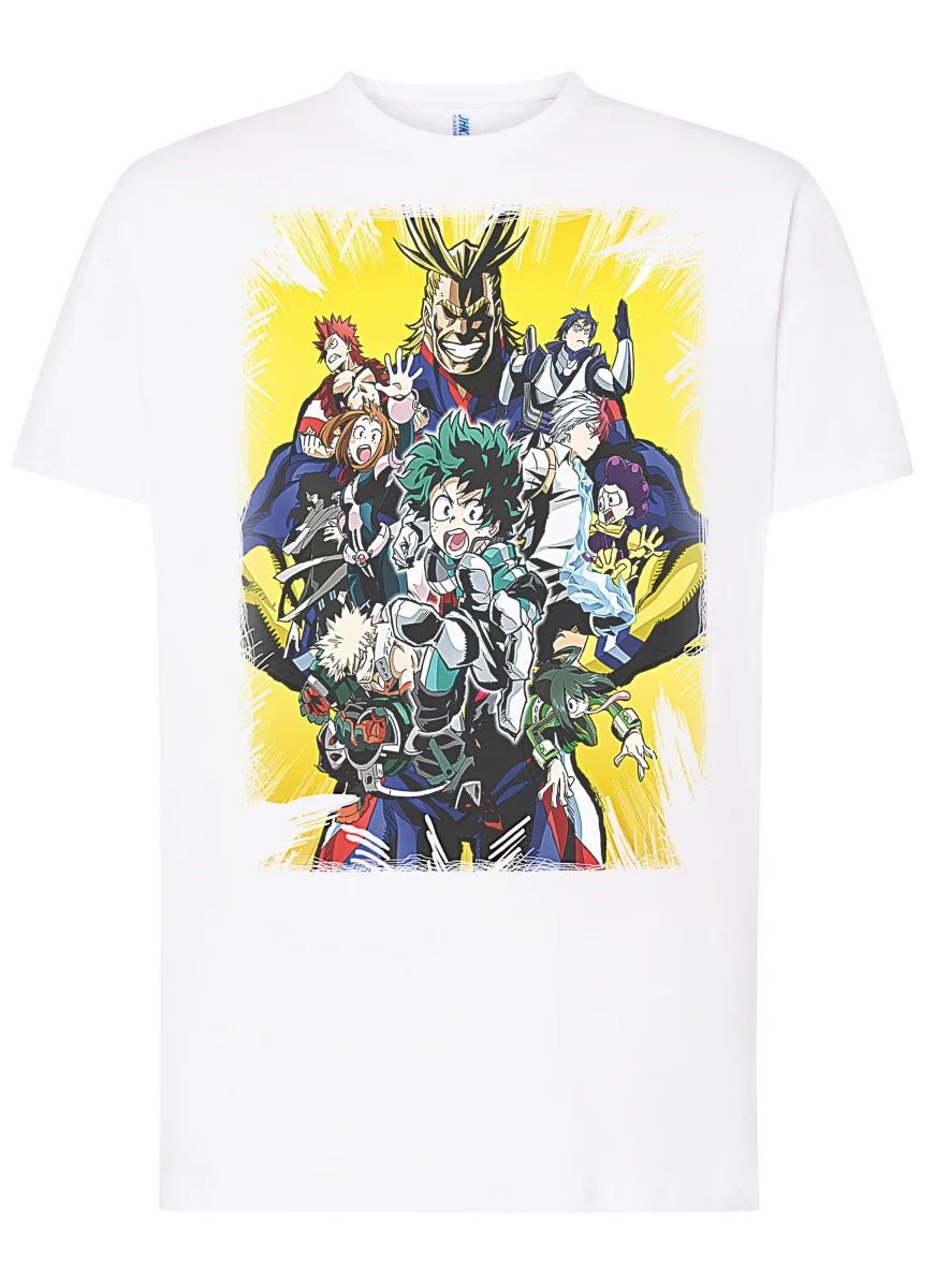 Boku no Hero Academia Manga Anime Fumetti 6005 T-shirt Urban Men Uomo 100% Cotone Pettinato JK - immagine 3