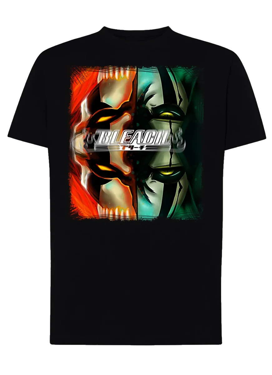 Bleach Doble face Manga Anime Fumetti 6011-4 T-shirt Urban Men Uomo 100% Cotone Pettinato JK - immagine 6