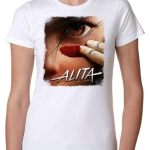 Alita Angelo Della Battaglia Manga Anime Fumetti 6015-2 Lady Donna 100% Cotone Pettinato JK