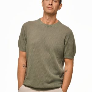 GIROCOLLO MEZZA MANICA LAVORAZIONE POP CORN