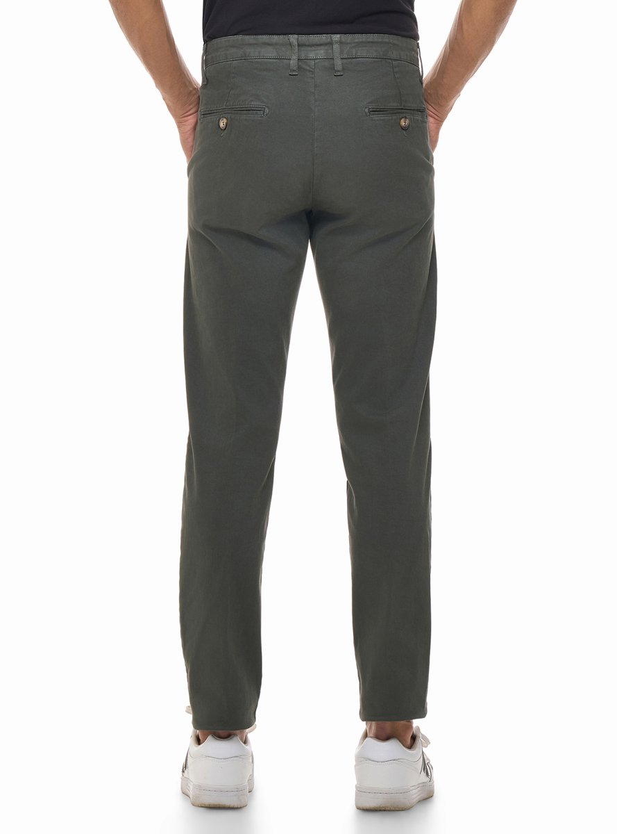 PANTALONE CHINO IN GABARDINA DI COTONE - immagine 3