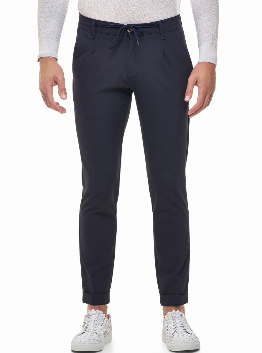 PANTALONE CON LACCI IN TESSUTO TECNICO - immagine 2