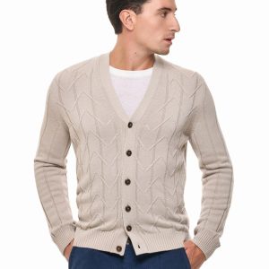 CARDIGAN A COSTE CON ZIG ZAG