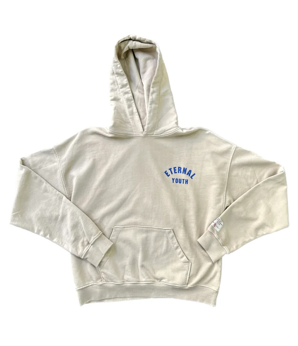 0275 Eternal Youth Stone Wash Hoodie Sail - immagine 3