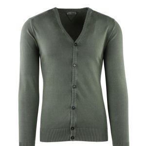 CARDIGAN C/TOPPE STONE WASHED