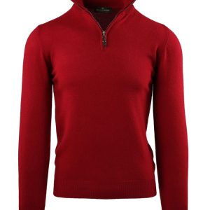 SERAFINO ZIP IN CACHEMIRE BLEND CON TOPPE DI ALCANTARA