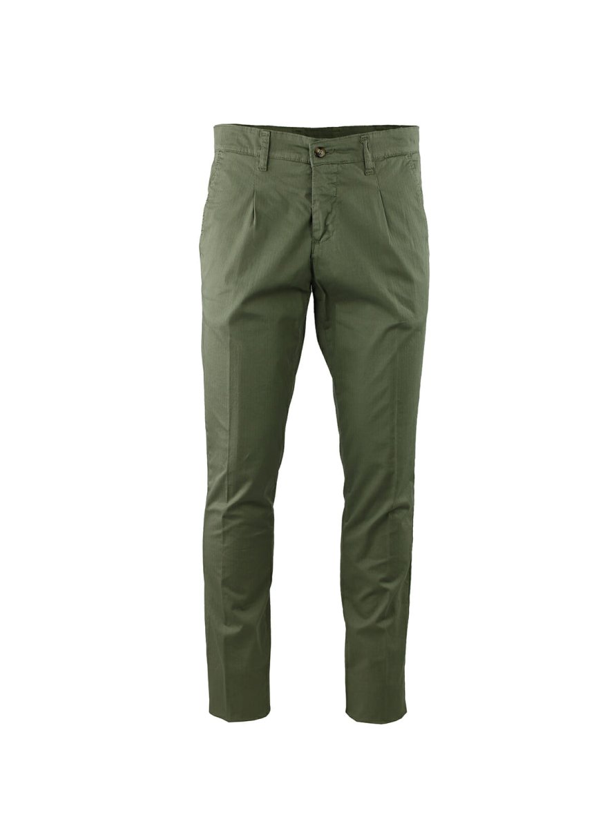 PANTALONE IN CHEVRON TONO SU TONO