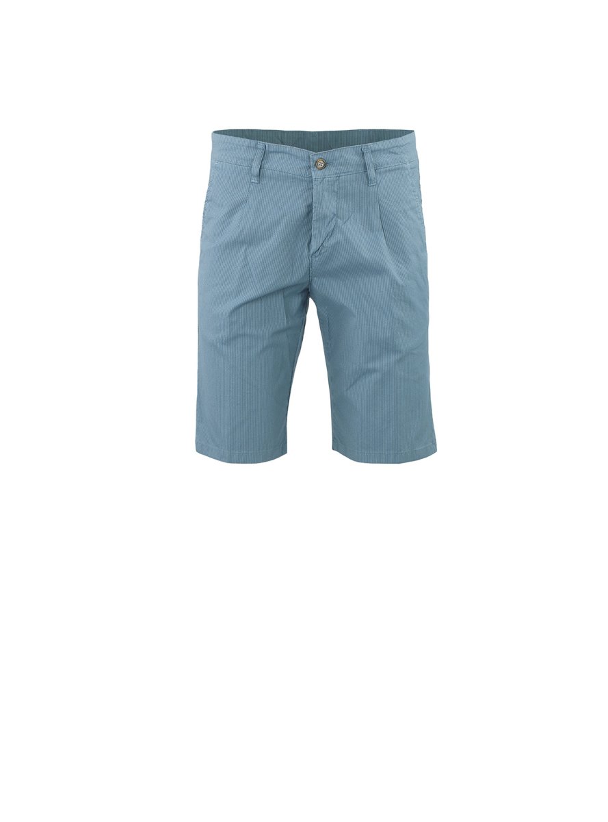 BERMUDA A RIGHE BICOLORE SEERSUCKER - immagine 2