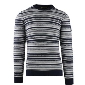 GIROCOLLO LAVORATO A RIGHE