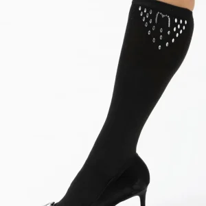 Calzino alto con gocce