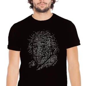 T-Shirt Albert Einstein Uomo - Cotone Fiammato Biologico 150g