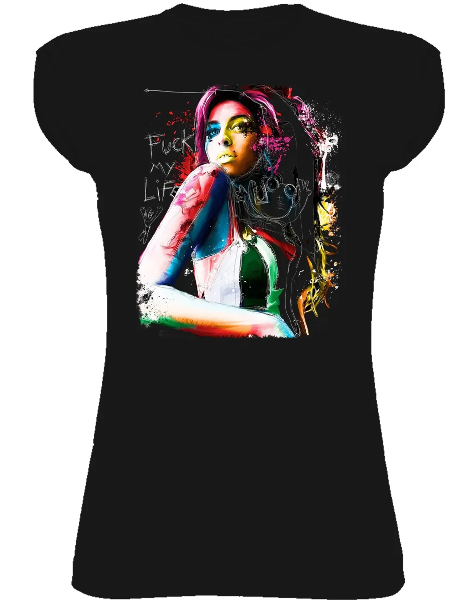 T-shirt Amy Winehouse Donna Bio - The Legend Made in Italy - immagine 3