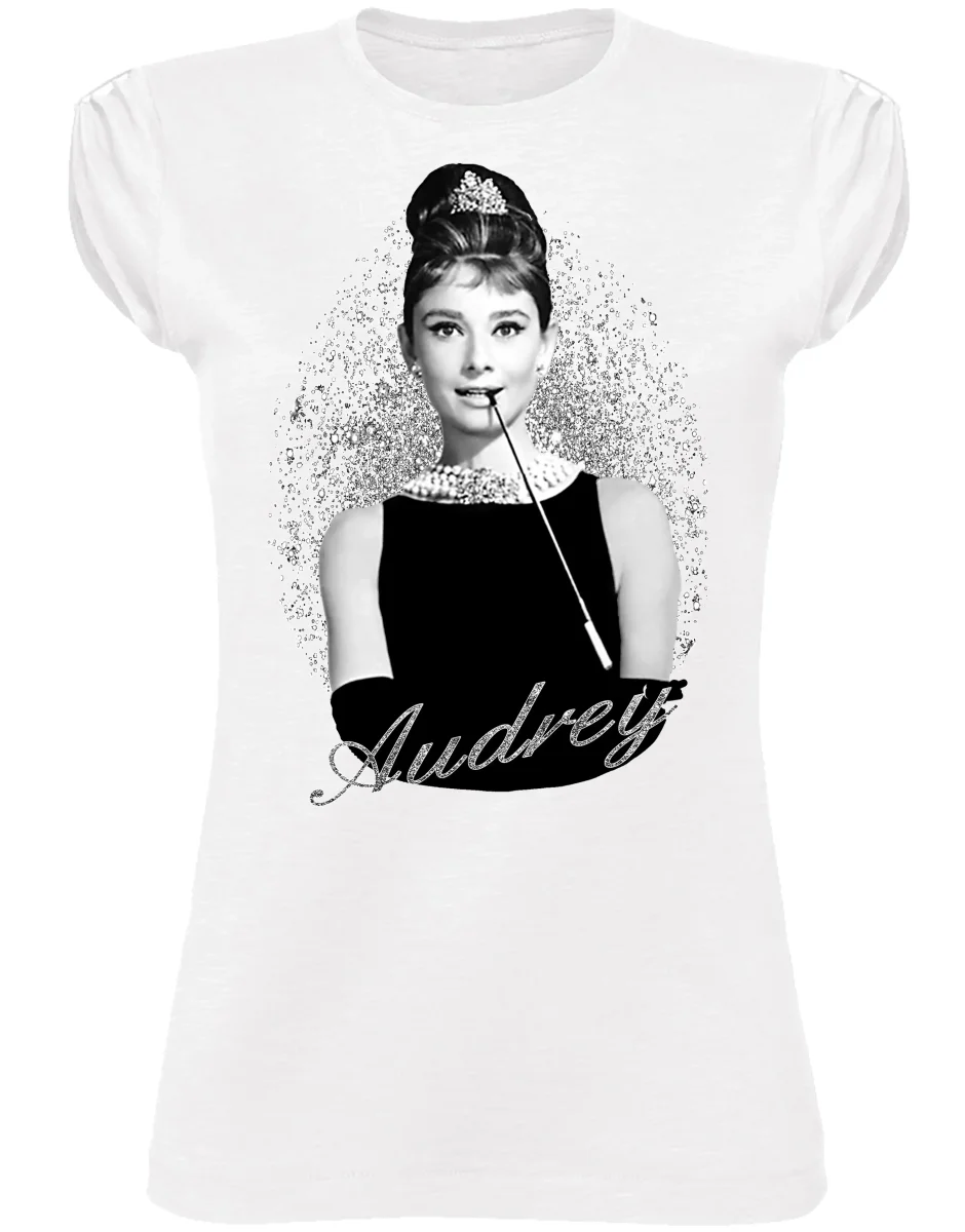 T-shirt Audrey Hepburn Donna - Cotone 100% Bio - immagine 3