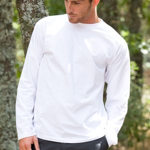 T-shirt unisex manica lunga in cotone