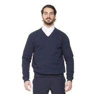 Maglione Unisex collo V in Felpa