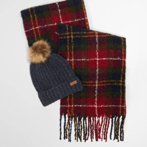 BARBOUR Set berretto e sciarpa