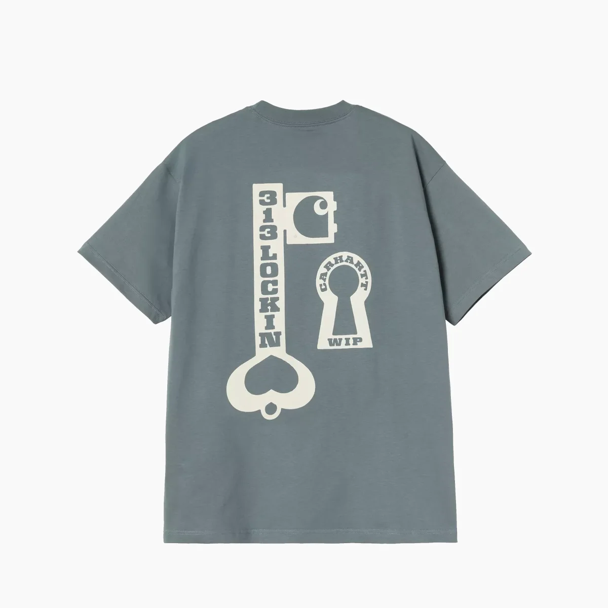 CARHARTT WIP S/S LOCKED T-SHIRT COZY BLUE I036230.3IT - immagine 2