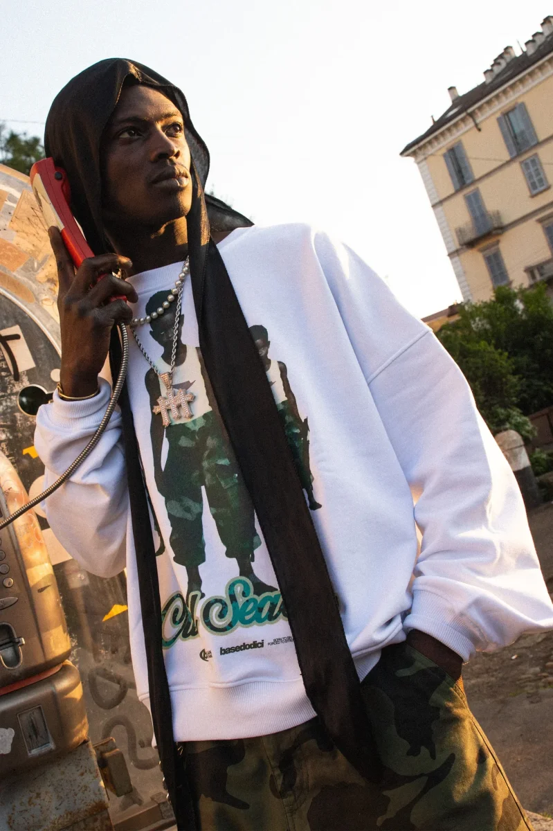 Basedodici Crewneck Cruel White - immagine 4