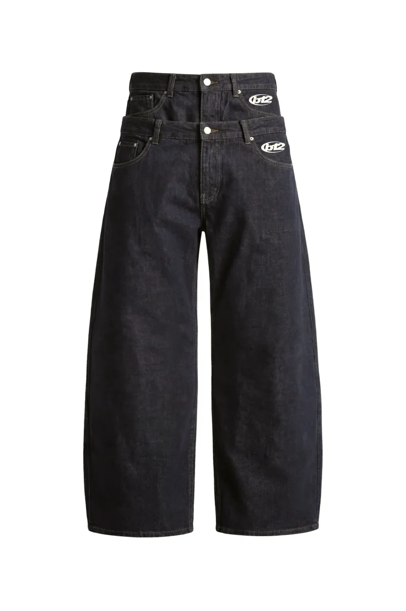 Basedodic Bigall Double Waist Denim Raw - immagine 3