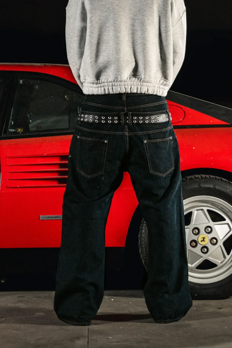 Basedodic Bigall Double Waist Denim Raw - immagine 6