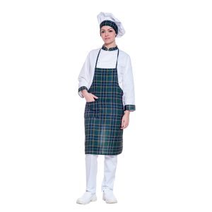 Grembiule con Pettorina Scozzese unisex