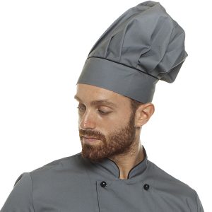 Cappello da cucina grigio