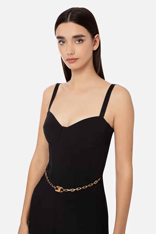 ELISABETTA FRANCHI Abito tubino a bustier - immagine 4