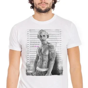 T-Shirt Einstein Tatuato Muscle - Cotone Fiammato Uomo