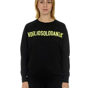 FELPA UNISEX LOGO GIALLO FLUO