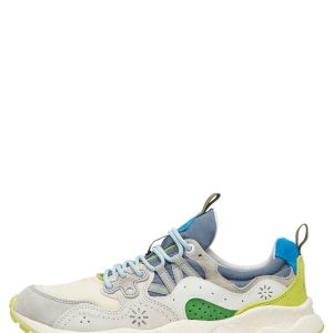FLOWER MOUNTAIN YAMANO 3 MAN – Sneakers in suede e tessuto tecnico – Beige-Grigio