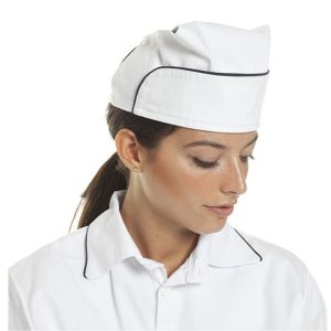 Cappello infermiera cotone bianco