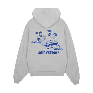 Rivoluzione Romantica Felpa "Due Dischi all'After" Ash Grey