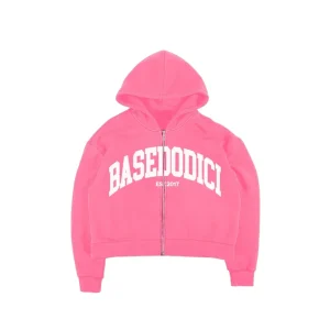 Basedodici Full Zip Hoodie Arclogo Pink