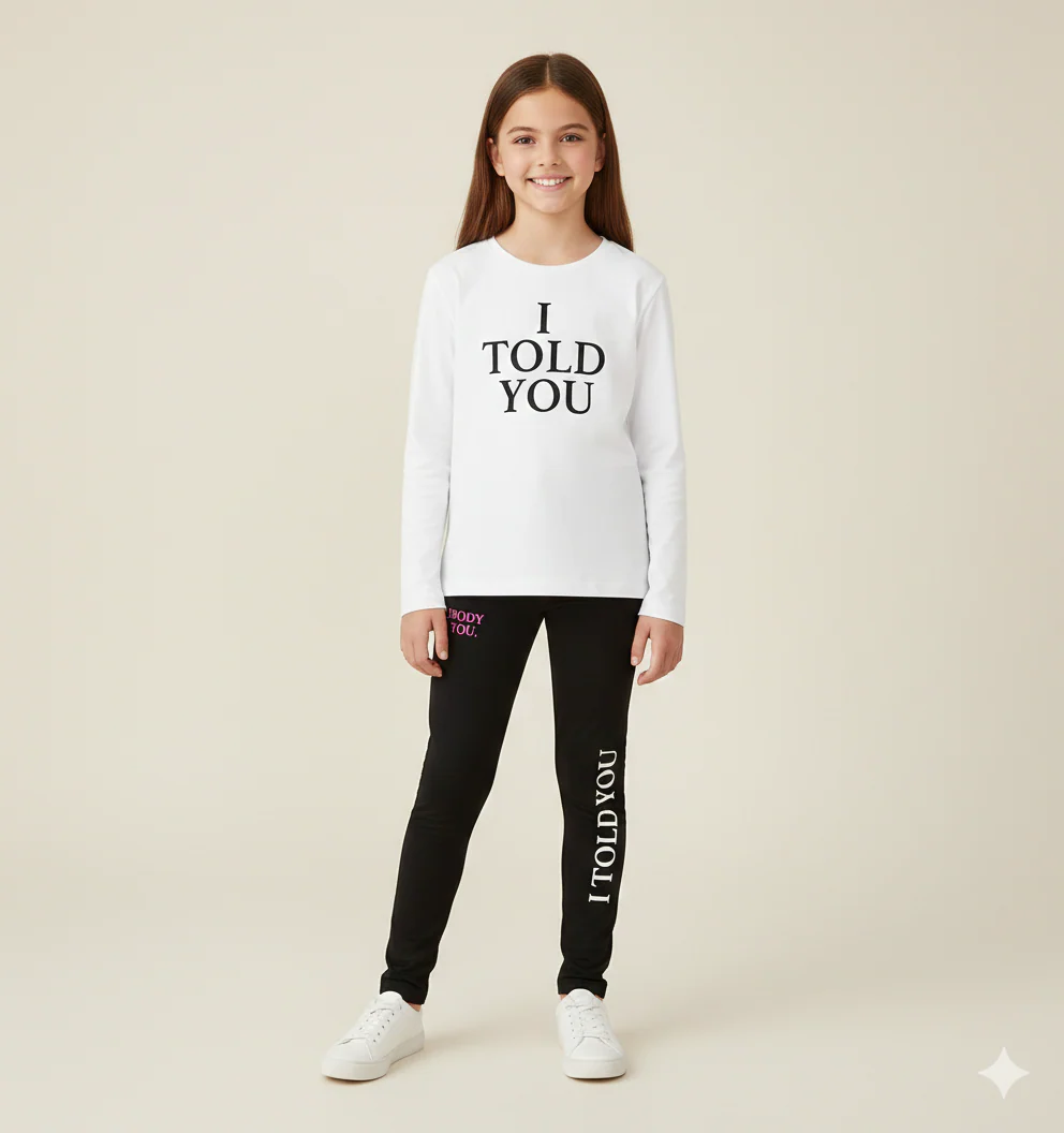 maglietta manica lunga ragazza