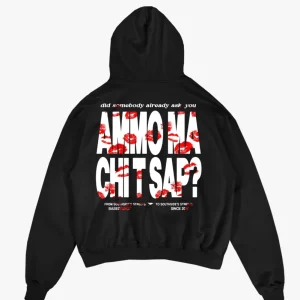 Hoodie "AMMO" Kiss Black