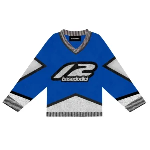 Basedodici Knitwear "RACING MADE" Hockey Royal