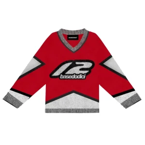 Basedodici Knitwear "RACING MADE" Hockey Red