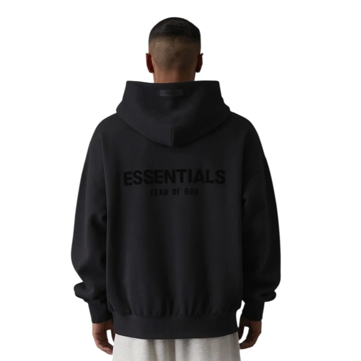 Fear of God Essentials Black Stretch Limo Hoodie - immagine 2