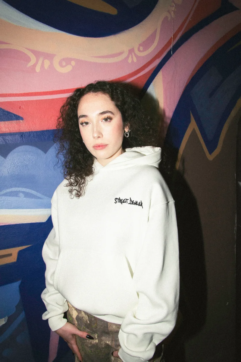 Street Dealer Hoodie Boxy Panna - immagine 4